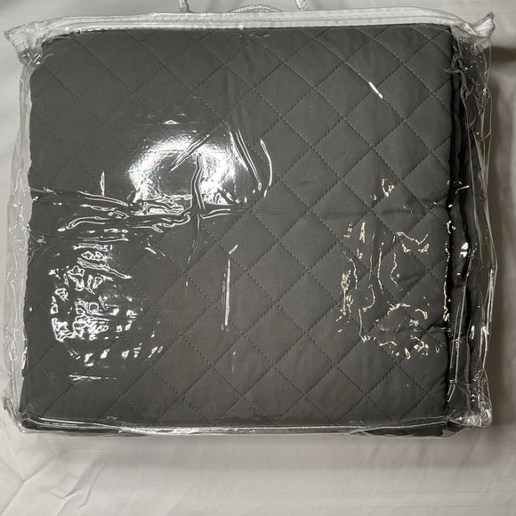 Sweet Home Charcoal Quilted Bedding Set - Twin - Picture 2 of 2